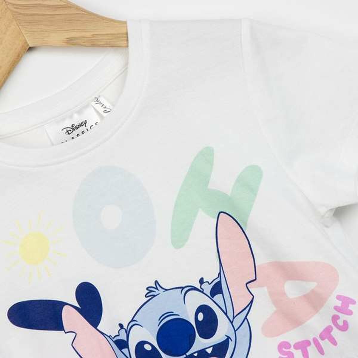 Stitch Child's Short Sleeve T-Shirt Stitch White