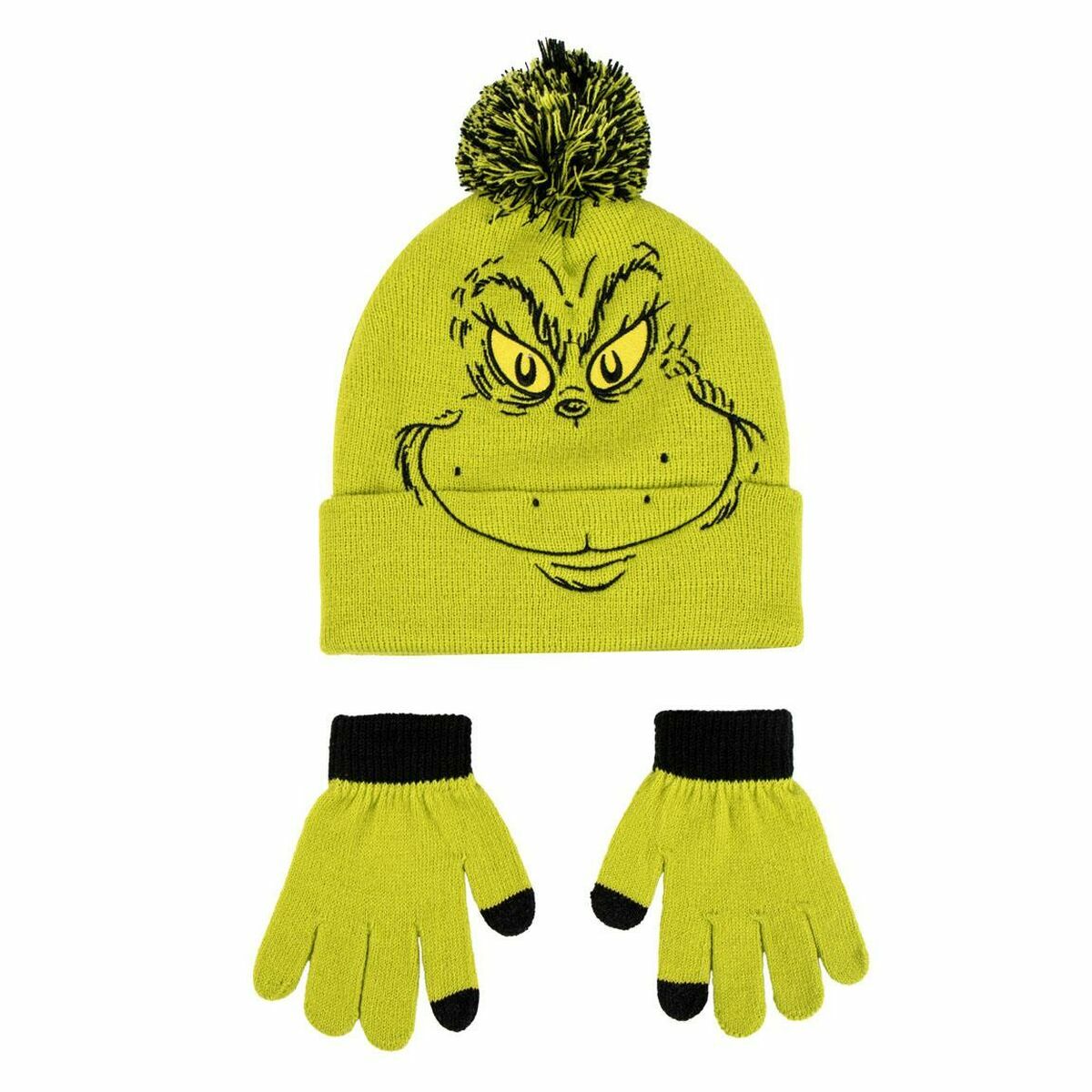 The Grinch Hat & Gloves The Grinch Green 2 Pieces