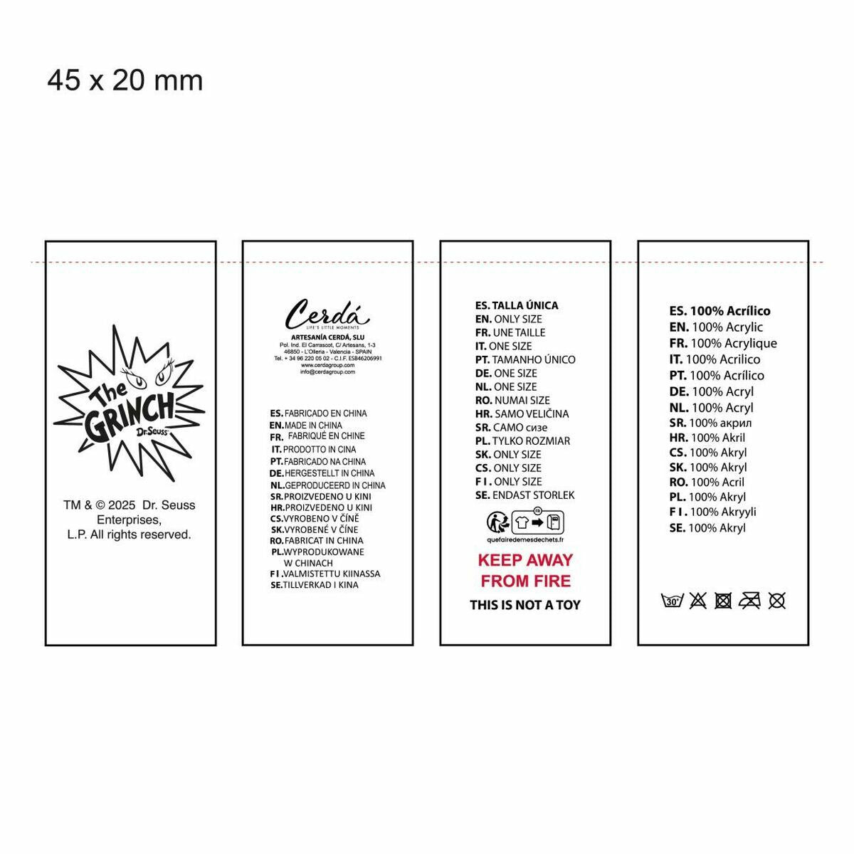 The Grinch Hat & Gloves The Grinch Green 2 Pieces