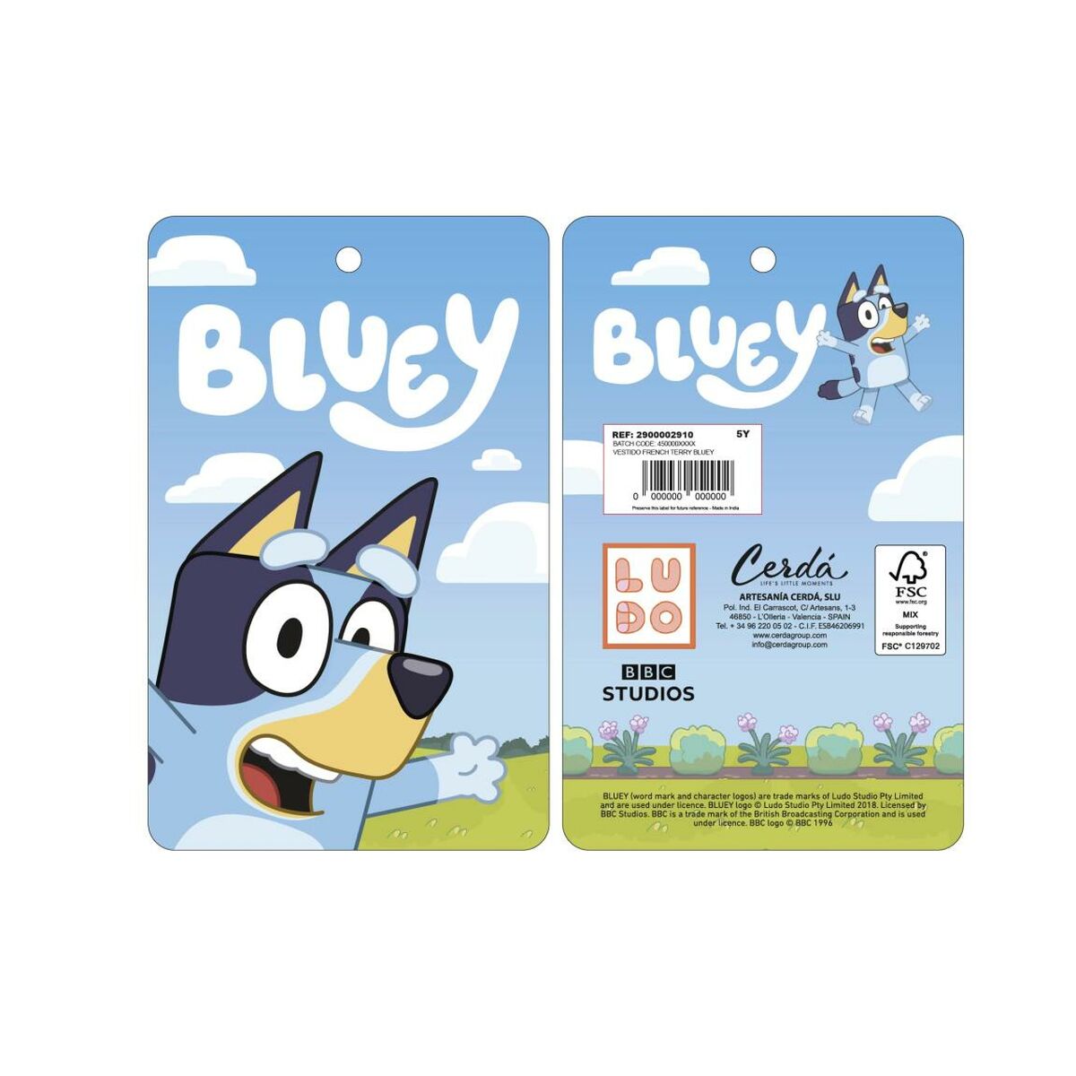 Bluey Dress Bluey Light Blue