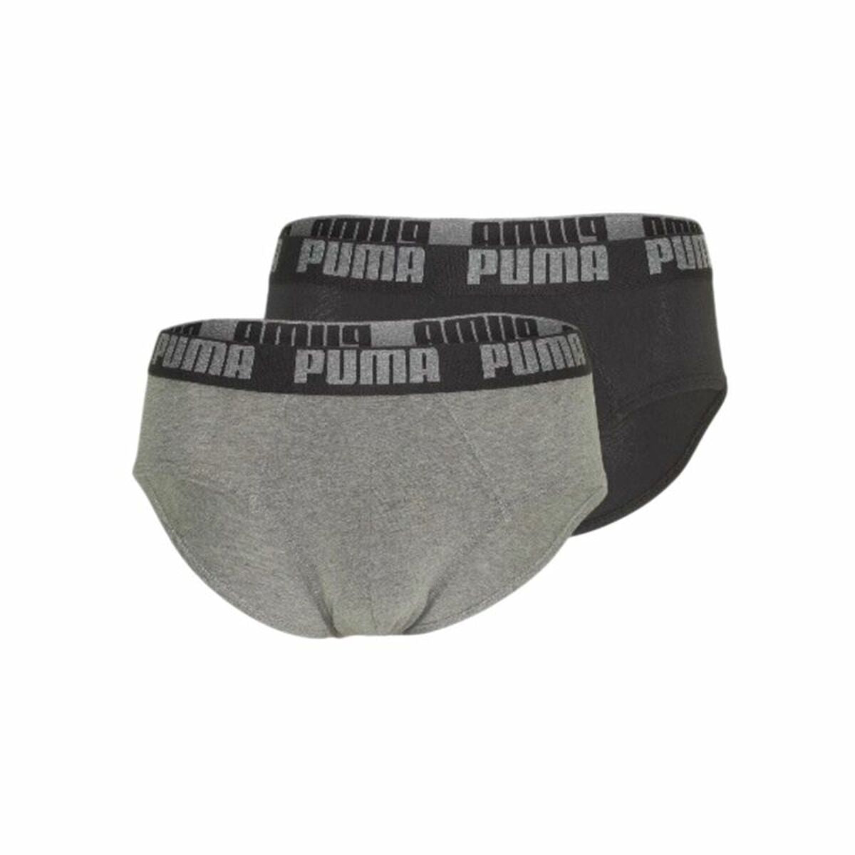 Puma Pack Of Underpants Puma Basic Grey 2 Pieces