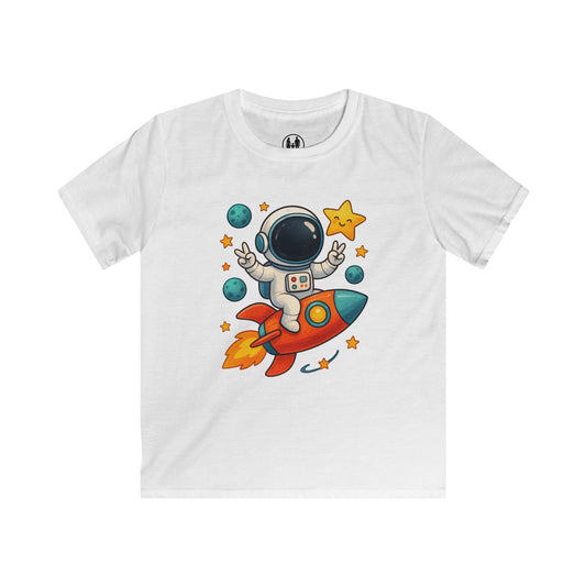Kids Astronaut Rocket Tee, Space Adventure Shirt, Children's Fun Outfit, Birthday Gift, Summer Playwear, Cosmic Themed Clothing