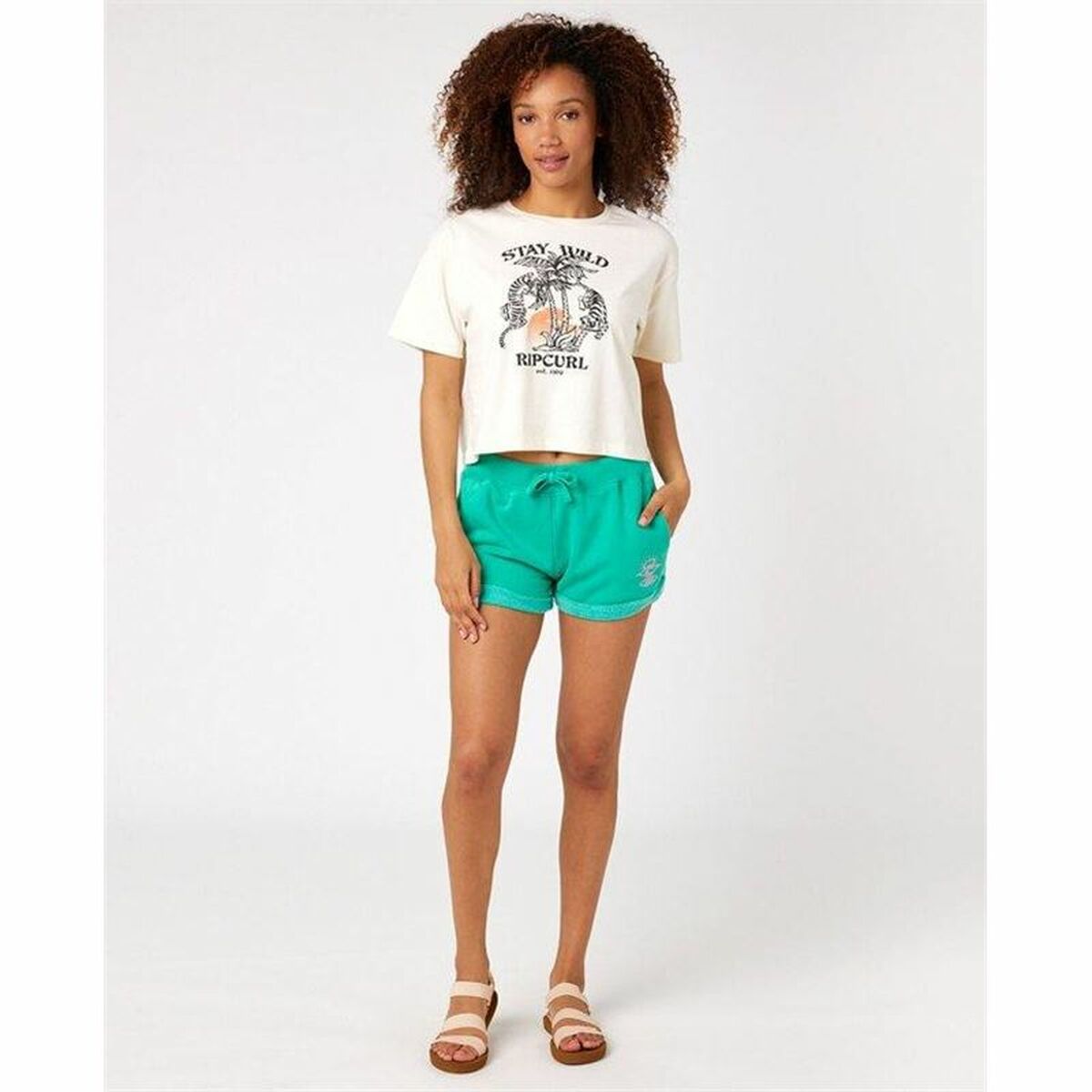 Rip Curl Short Sleeve T-Shirt Rip Curl Stay Wild  White