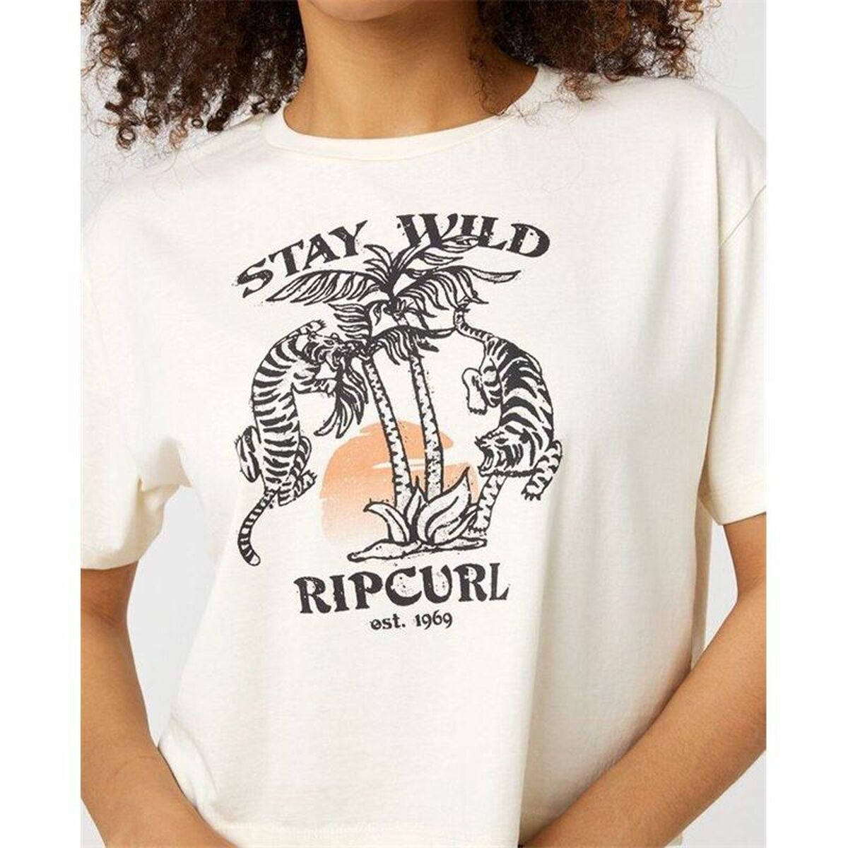 Rip Curl Short Sleeve T-Shirt Rip Curl Stay Wild  White