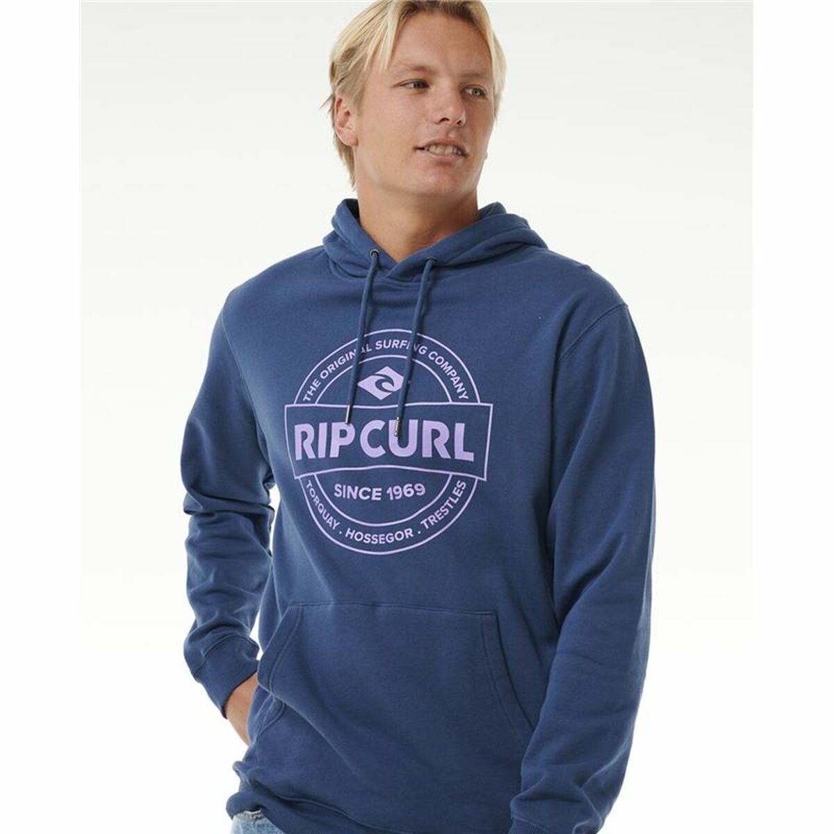 Rip Curl Men’s Hoodie Rip Curl Stapler Hood Blue