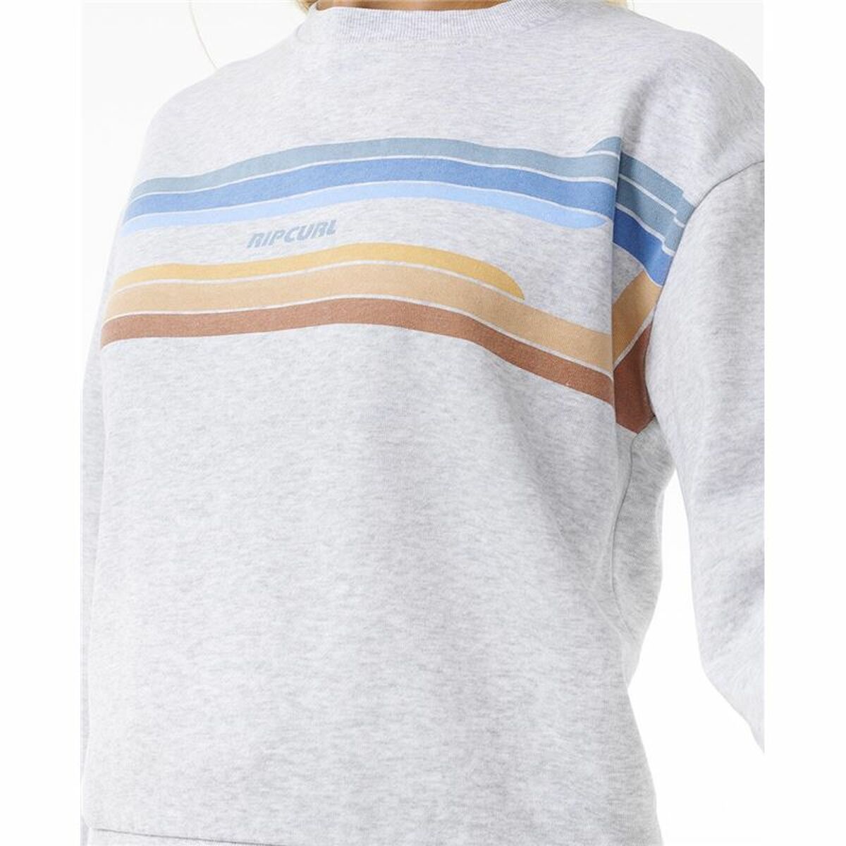 Rip Curl Women’s Sweatshirt Without Hood Rip Curl High Tide Surf Crew Grey