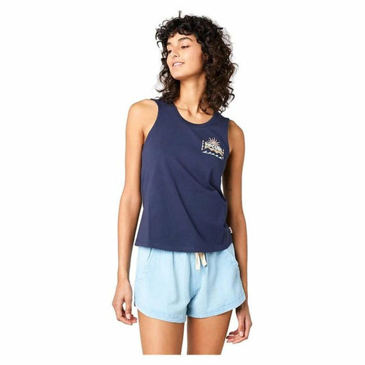 Rip Curl Women’s Short Sleeve T-Shirt Rip Curl Re-Entry Crew Tee Navy Blue