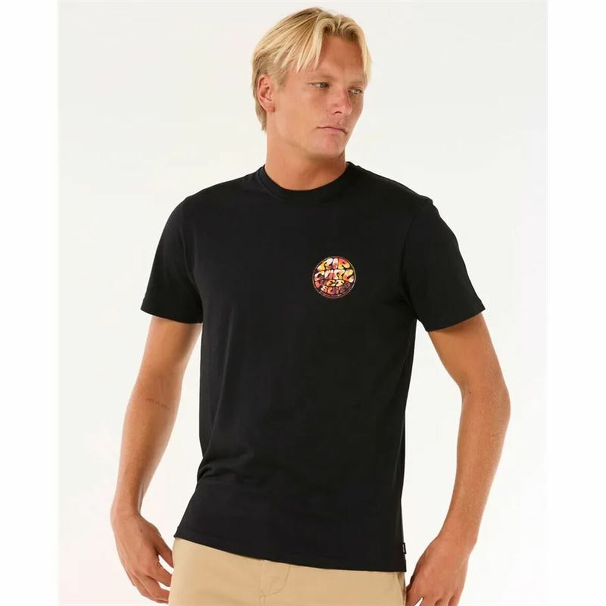 Rip Curl Men’s Short Sleeve T-Shirt Rip Curl Passage Tee Black