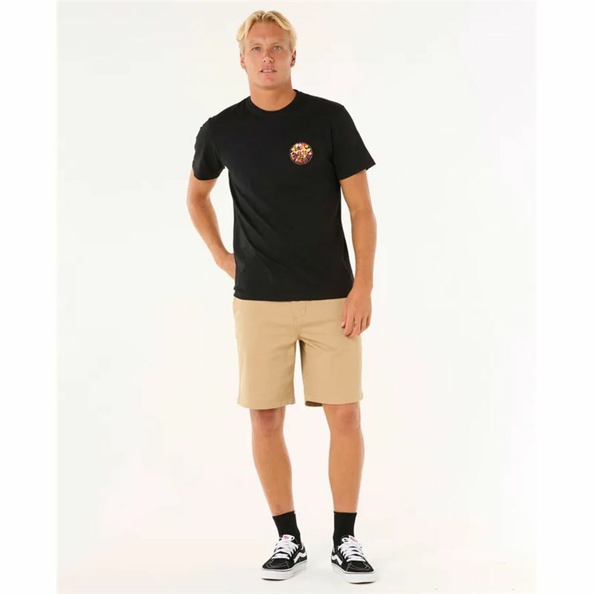 Rip Curl Men’s Short Sleeve T-Shirt Rip Curl Passage Tee Black