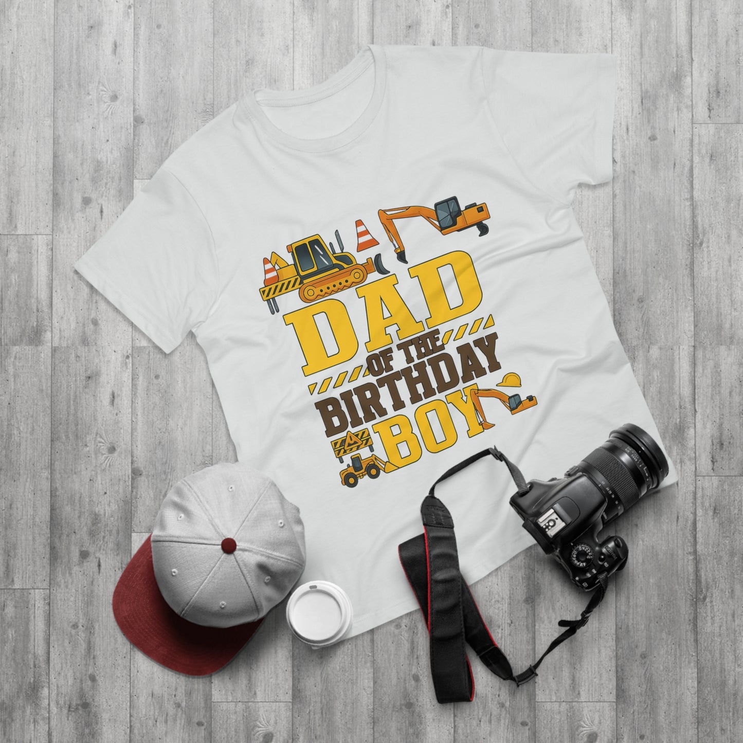 Dad of the Birthday Boy Construction T-Shirt, Birthday Gift, Dad T-Shirt, Father's Day Gift, Baby Shower Gift, Fun Dad Tee