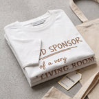 The "Honest Decorator" Tee: Proud sponsor of a very messy living room