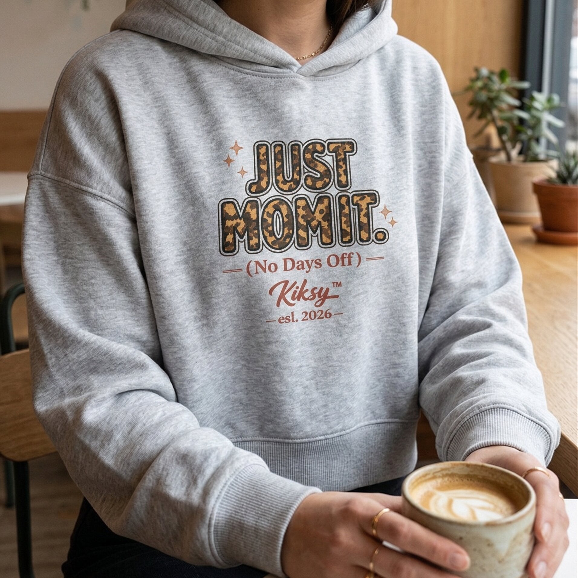 "JUST MOM IT (No Days Off)" Premium Relaxed Hoodie