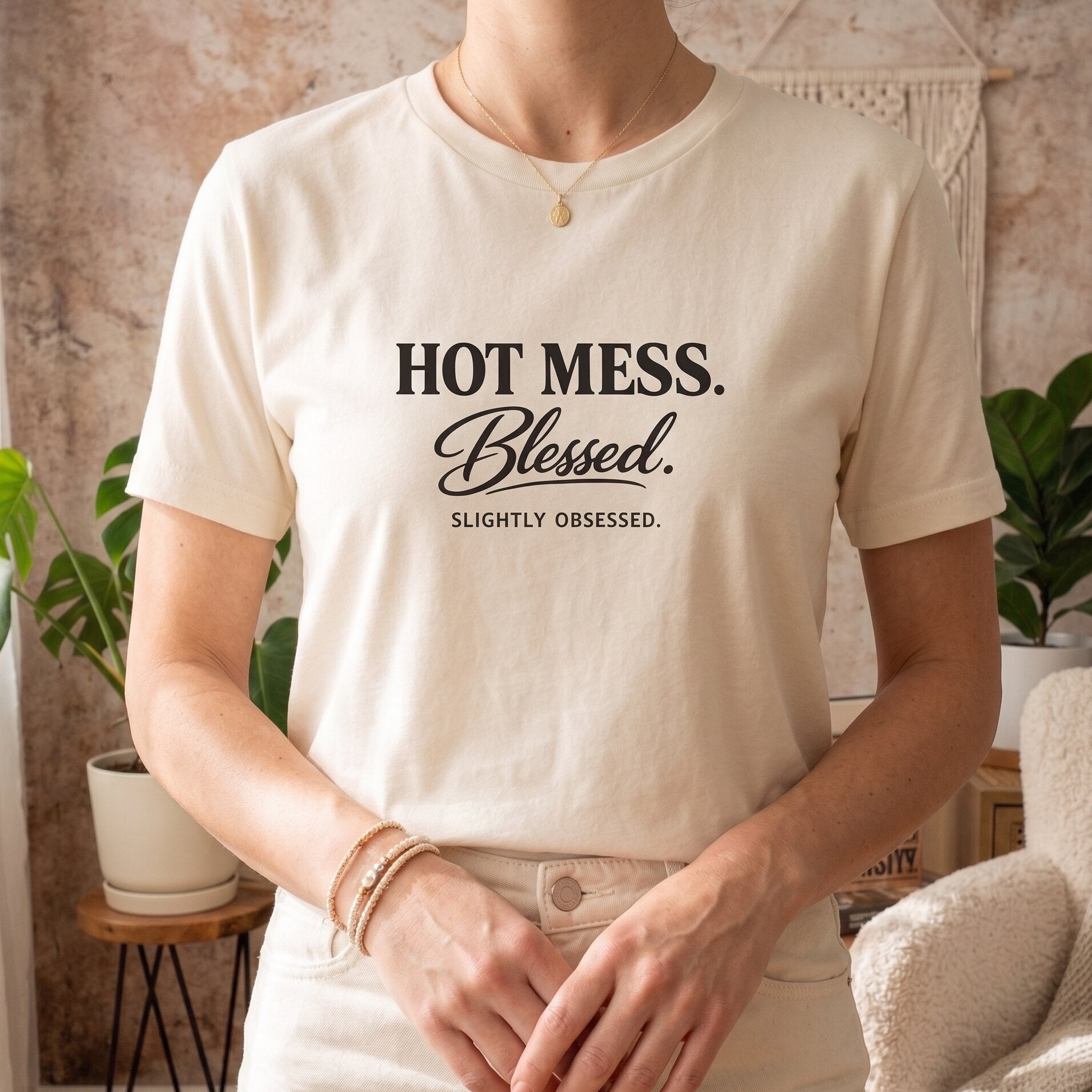 The "Hot Mess. Blessed." Signature Tee