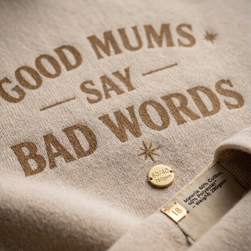 "Good Mums Say Bad Words" Statement Hoodie