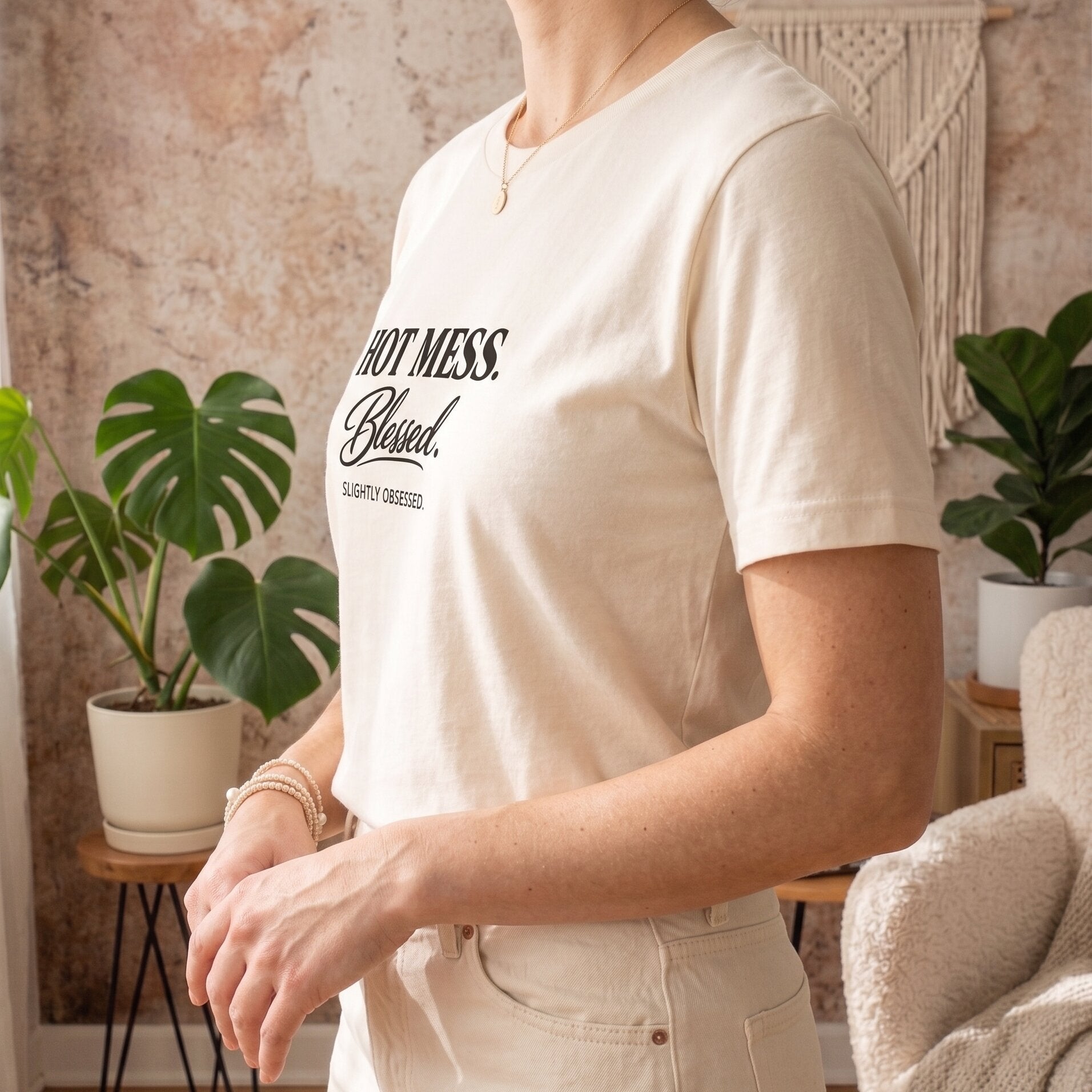 The "Hot Mess. Blessed." Signature Tee