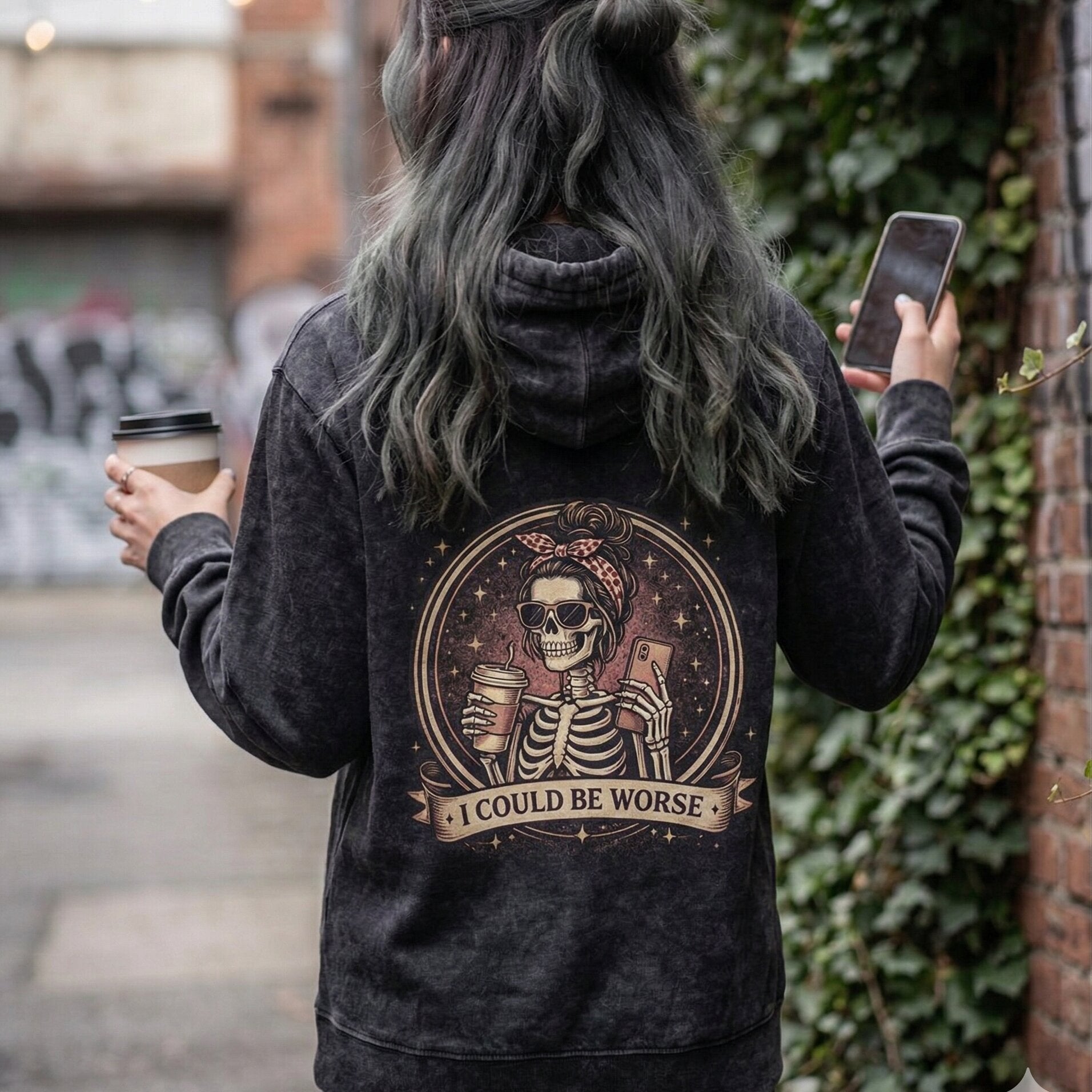 The 'I Could Be Worse' Premium Graphic Hoodie