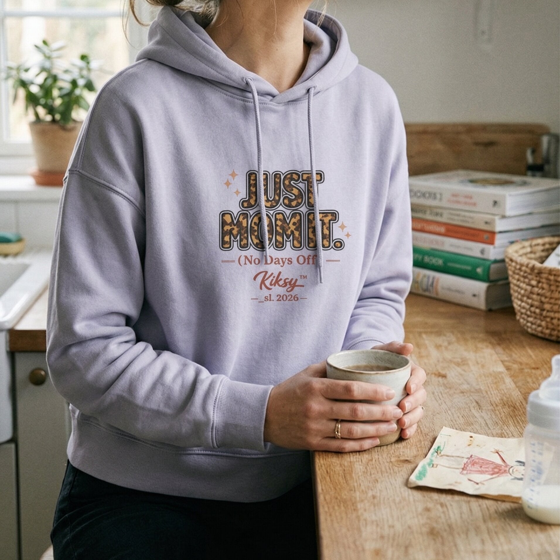 "JUST MOM IT (No Days Off)" Premium Relaxed Hoodie