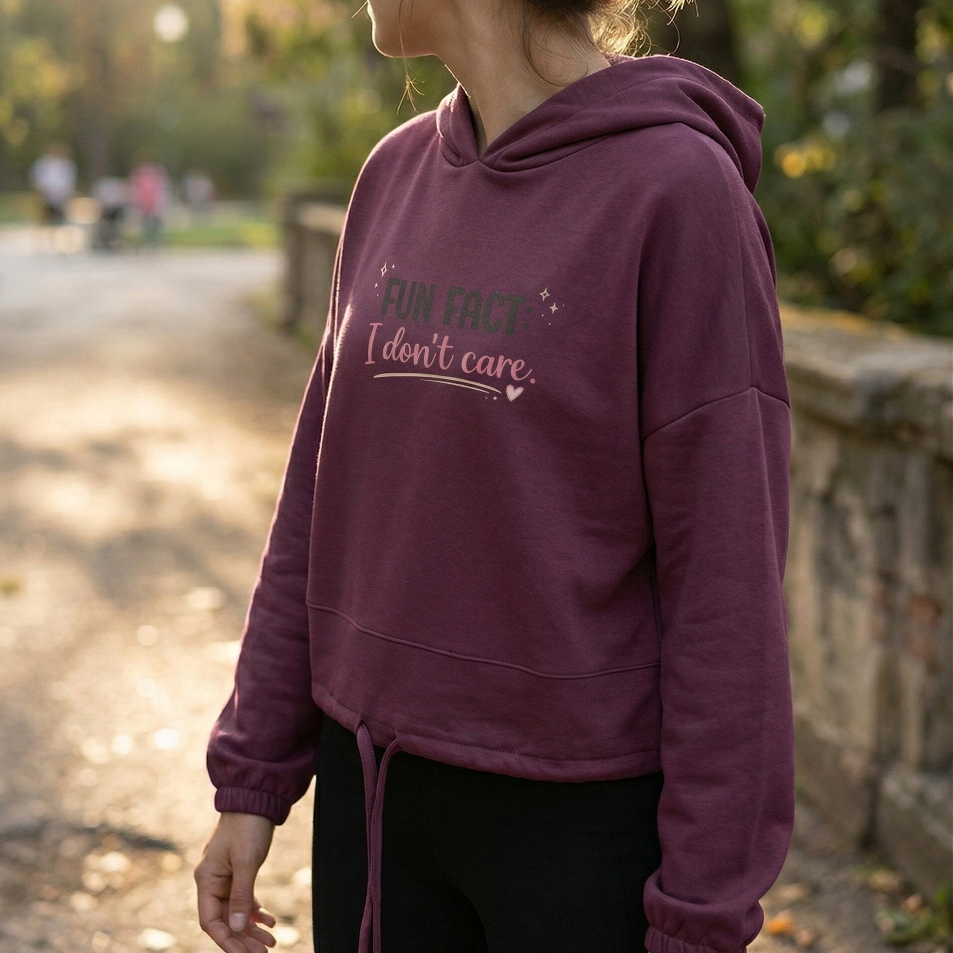 Women’s Luxury Cropped Oversized Statement Hoodie