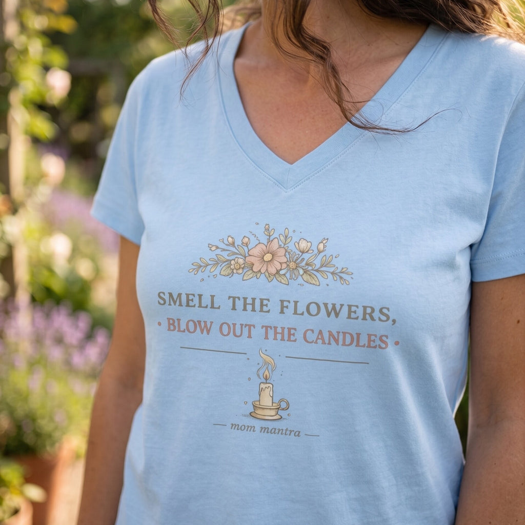 The "Mom Mantra" Signature V-Neck Essential