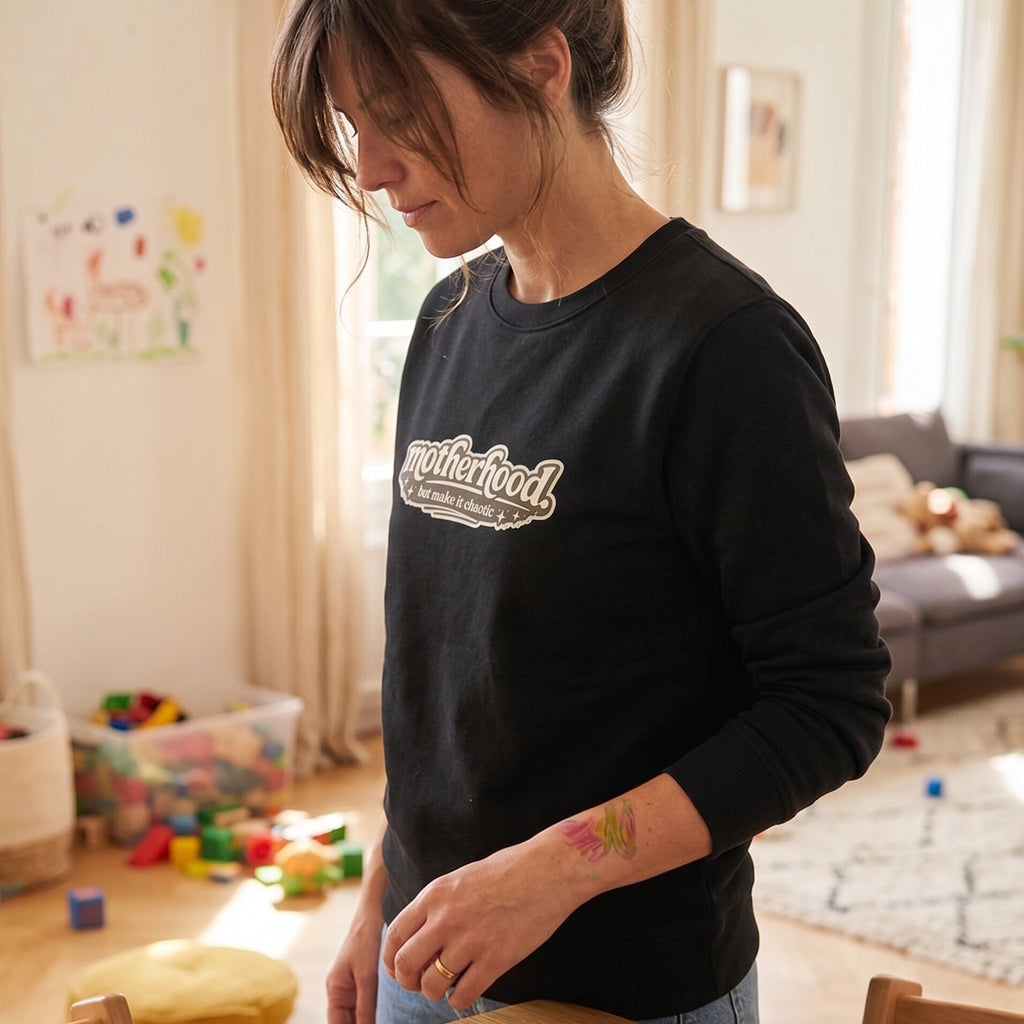 The "Chaotic Motherhood" Essential Premium Sweatshirt