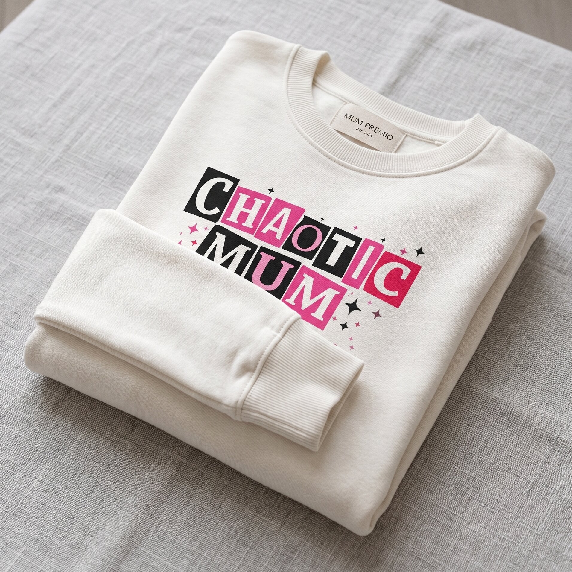 The "Effortless Icon" Luxury Sweatshirt: Chaotic Mum Edition