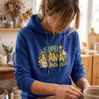 Iconic "Super Mama" Graphic Hoodie - Empowered & Elevated Style