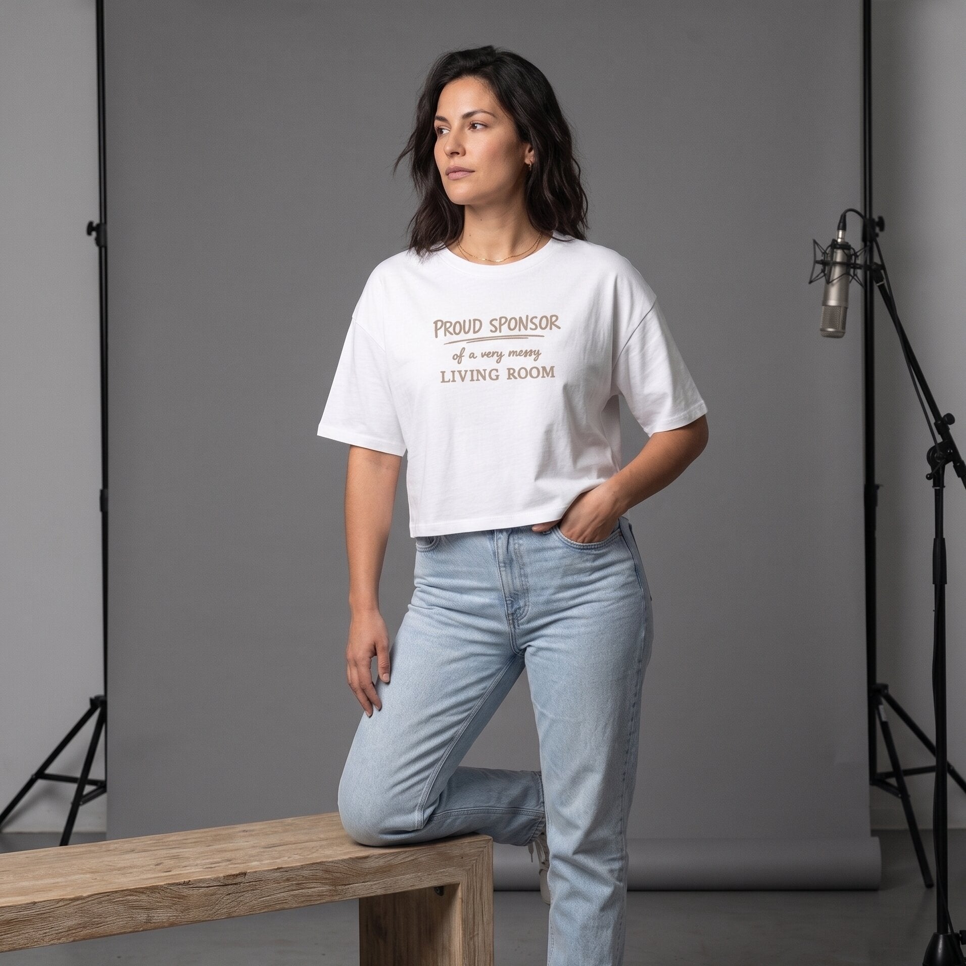 The "Honest Decorator" Tee: Proud sponsor of a very messy living room
