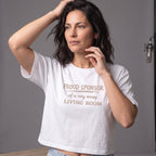 The "Honest Decorator" Tee: Proud sponsor of a very messy living room