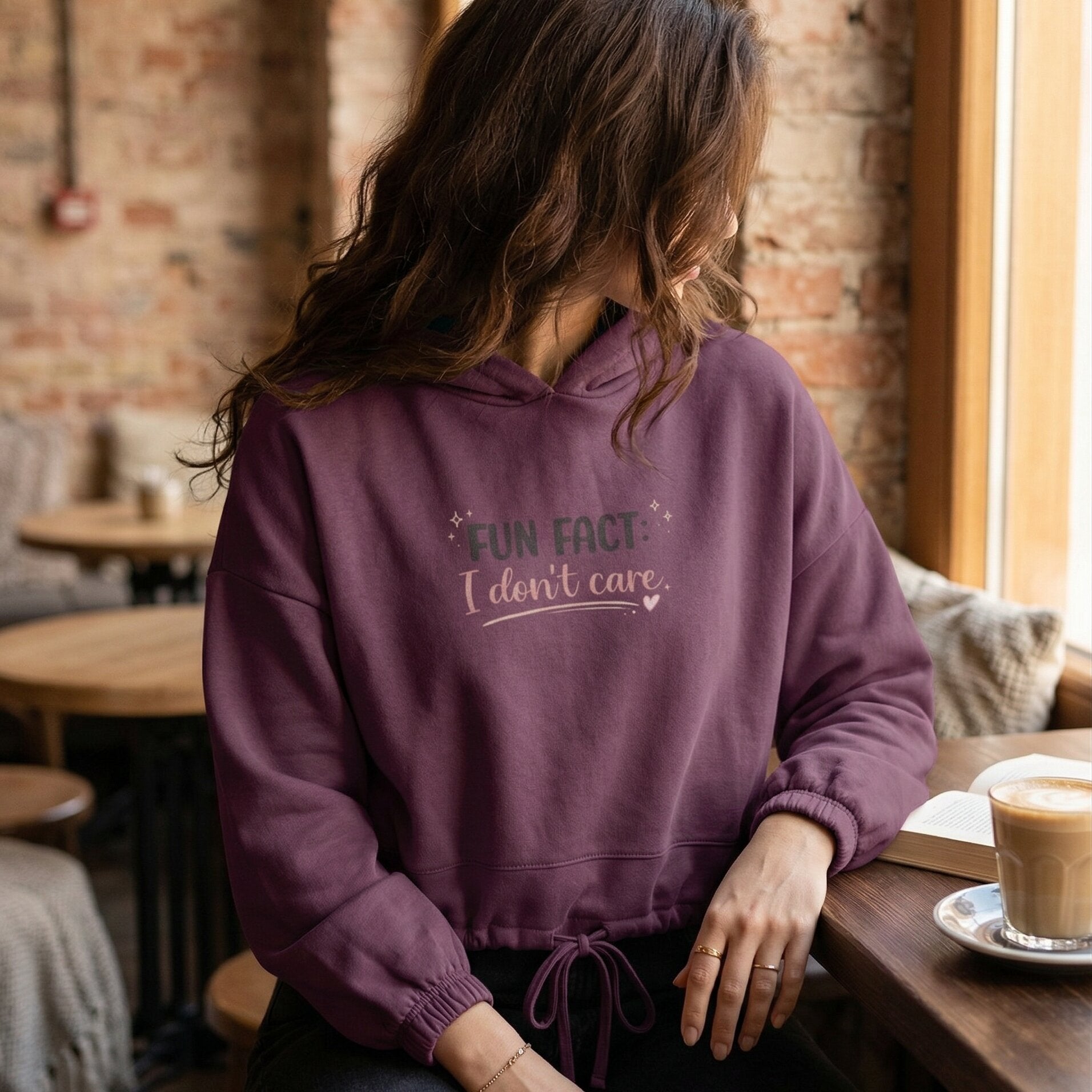 Women’s Luxury Cropped Oversized Statement Hoodie