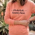 Kiksy прасковена дамска блуза Mama Knows Best от мек памук за майки