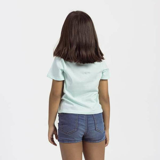 Stitch Child's Short Sleeve T-Shirt Stitch Green Turquoise