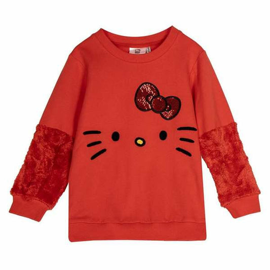 Hello Kitty Unisex Sweatshirt Without Hood Hello Kitty Red