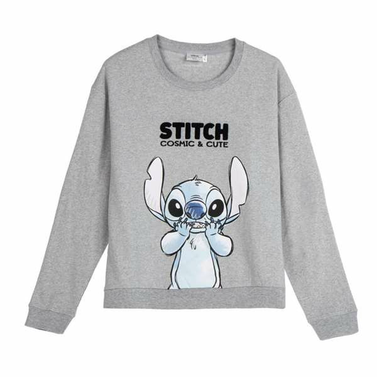 Stitch Women’s Sweatshirt Without Hood Stitch Grey