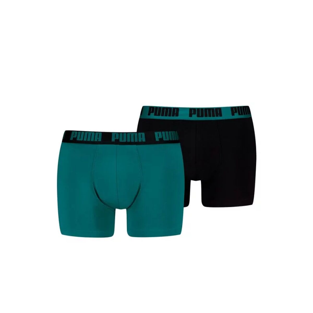 Puma Men's Boxer Shorts Puma Everyday Sea Black Green 2 Pieces