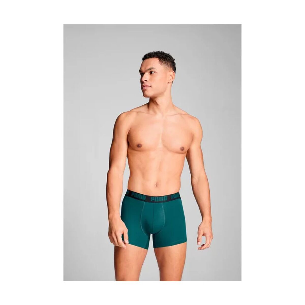 Puma Men's Boxer Shorts Puma Everyday Sea Black Green 2 Pieces