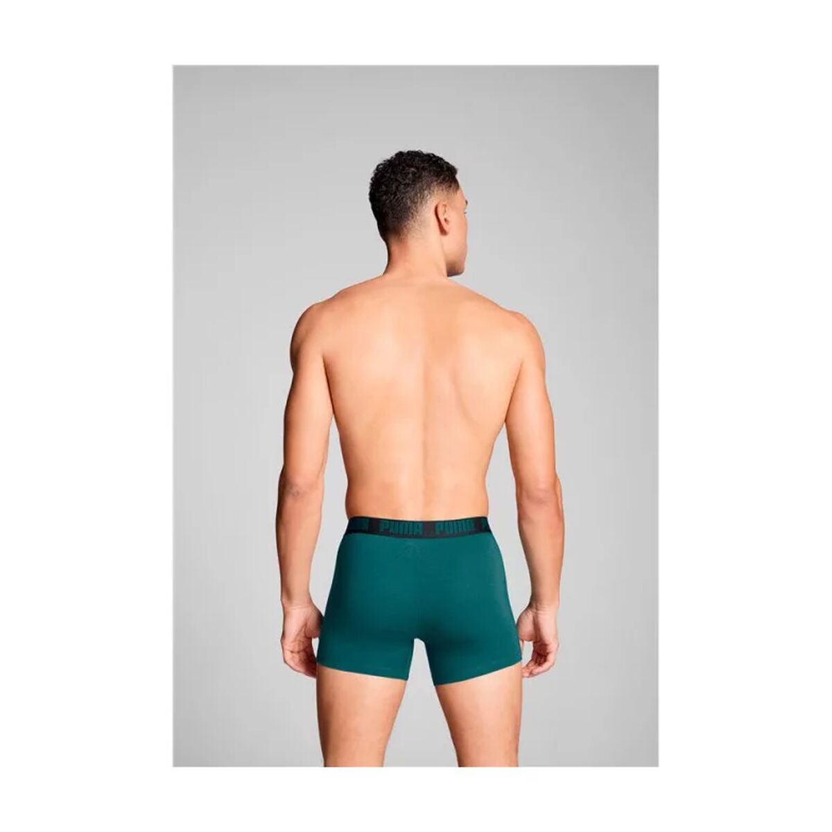 Puma Men's Boxer Shorts Puma Everyday Sea Black Green 2 Pieces