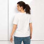 Kiksy white slogan t-shirt reading Overstimulated and Undercaffeinated