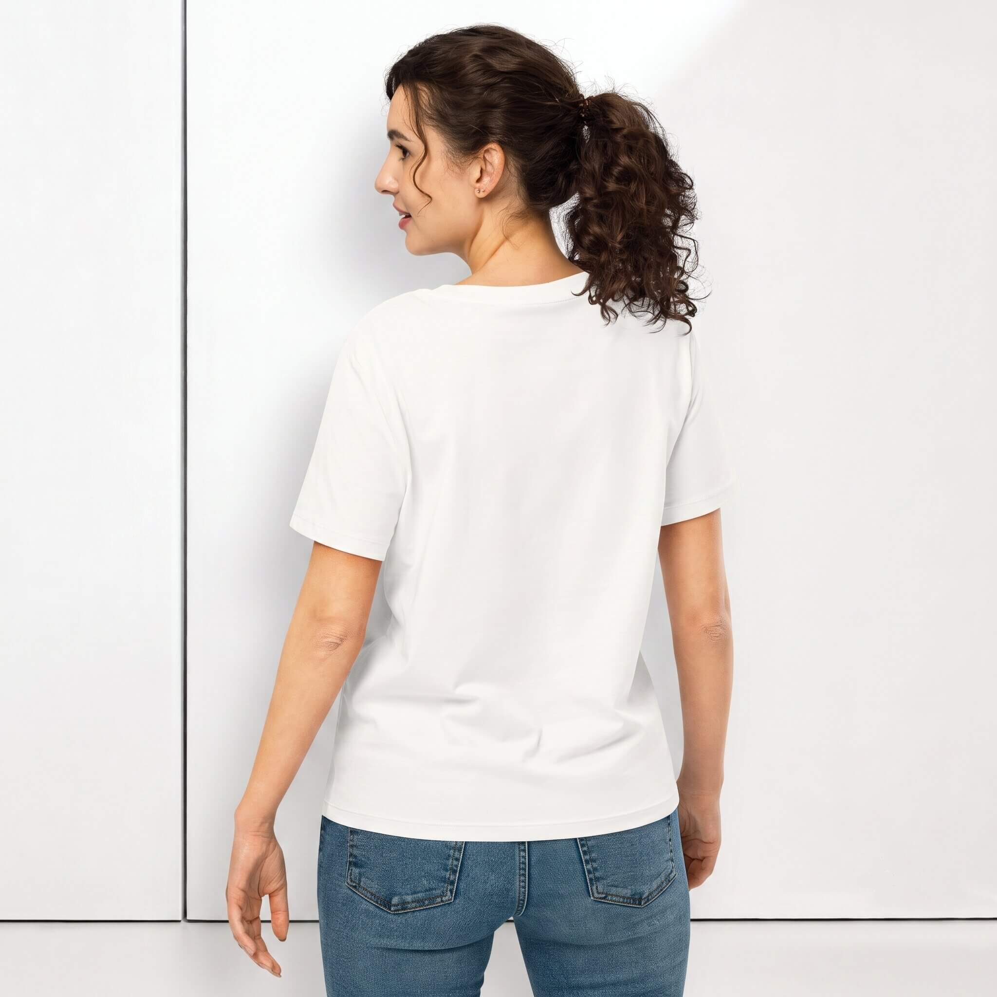 Kiksy white slogan t-shirt reading Overstimulated and Undercaffeinated